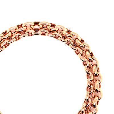 14K Rose Gold Double Link Bracelet