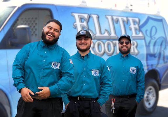 Elite Rooters team always delivers quality service with a smile.