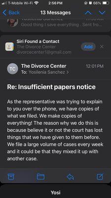 Lies they didn't even summit the paper work . The court said it . Now I have to do it myself .