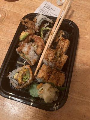 Dynamite and Spider Roll