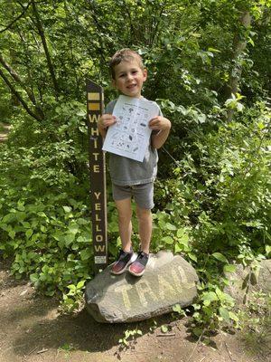 Clearly marked trail @ Ridley Creek State Park