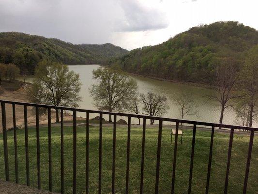 View from lodge lobby