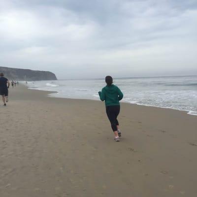 Workout on the beach