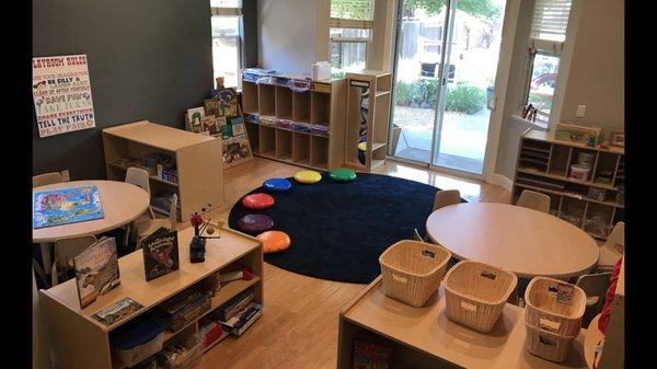 Dedicated classroom - Lakeshore Learning furniture.