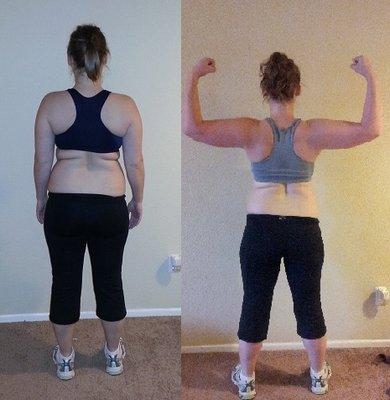 Angelyn before after 20lb