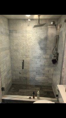 Frameless shower enclosure. Call today for a free estimate 954-906-0606