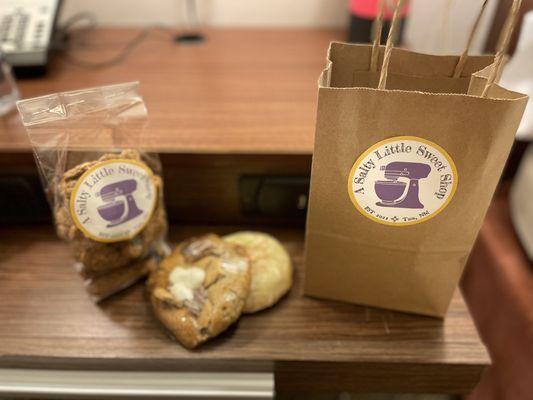 S'mores and coconut cookies + dog treats