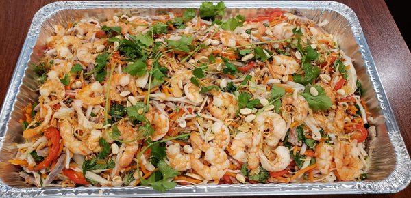 Pork & shrimp Lotus salad (party tray)