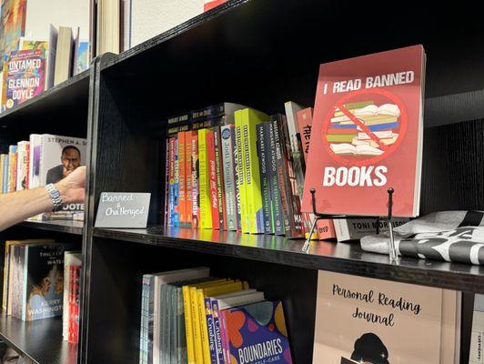 Banned Book Shelf