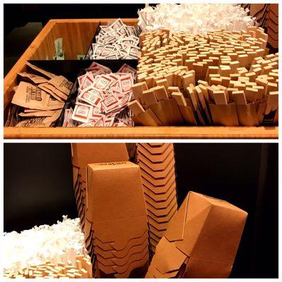 To-Go Boxes ,sugar and chopsticks