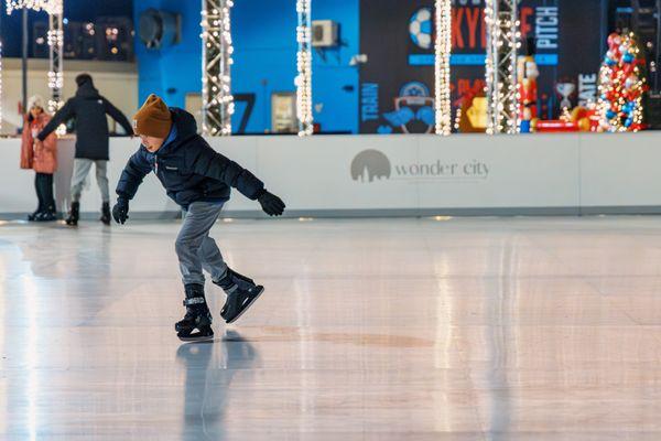 Kids having fun at our beautiful Glice Rink -  2023 Season