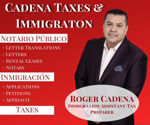 Income Taxes Immigration Notary Public services