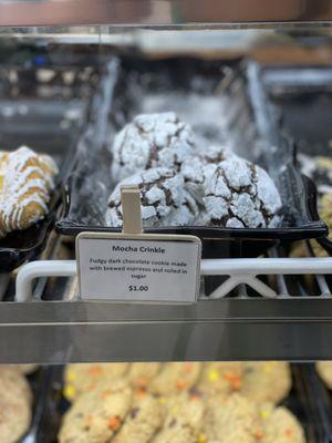 Mocha Crinkle cookies