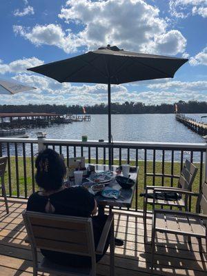 Patio view from our table.