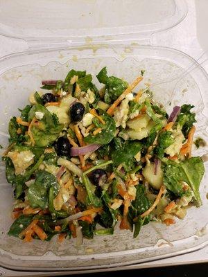 Spinach salad (yummy)