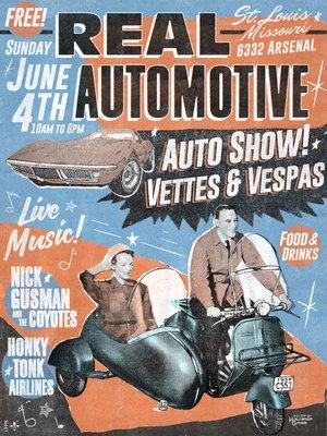 June 4th 2023 Corvette & Vespa Auto Show. It's Free and always a good time. Save the date !