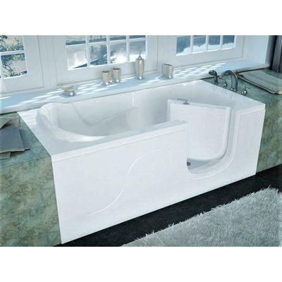 Walk-in bathtub without shower