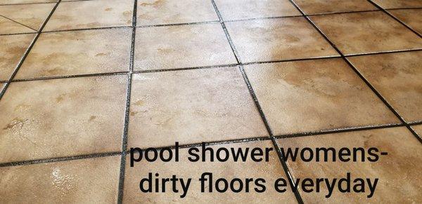 Dirty floors in shower