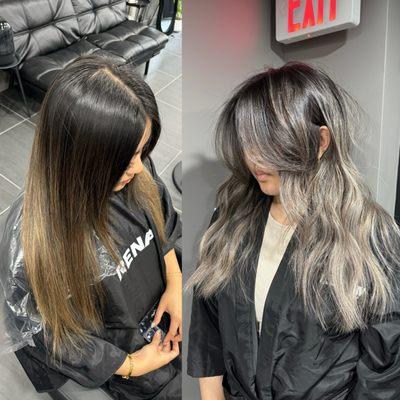 Balayage transformation / color correction