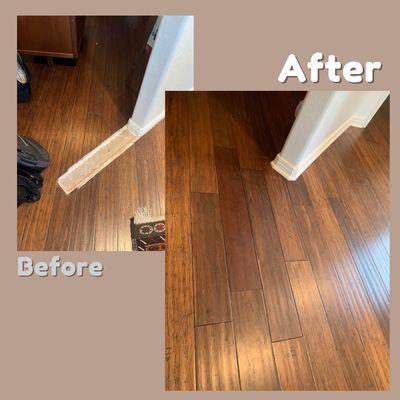 Always order more materials than you think you'll need for a project! Flooring can look very different when it comes from a different batch.