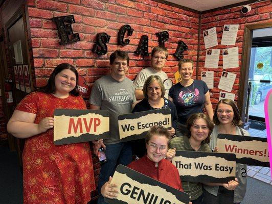 We escaped!