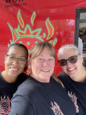 just some girls and a barbecue truck...