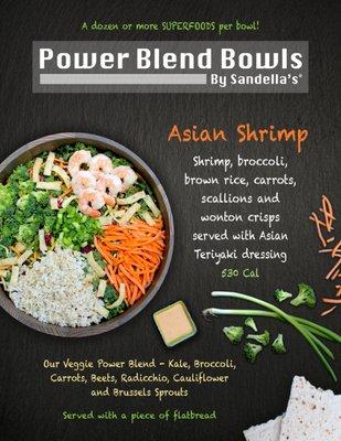 Asian shrimp Power Blend bowl