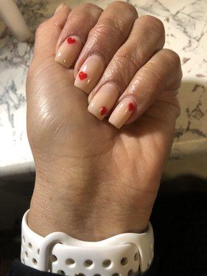 Valentine's Day nails