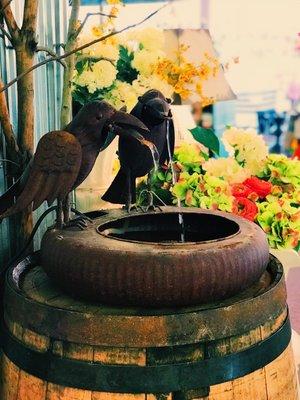 Everyone loves the crow fountain!