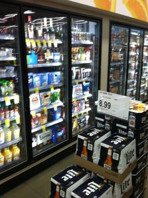 Stock beer and and refrigerated beer at competitive prices.