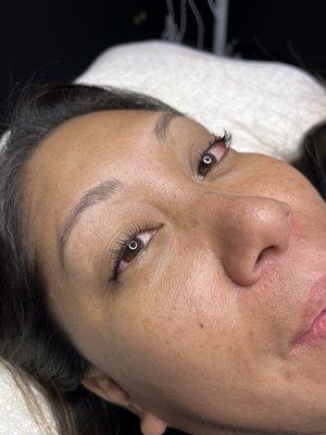 After lash lift