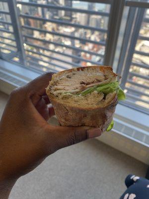 Jerk chicken sandwich