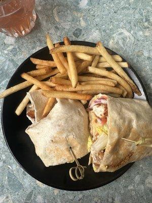 fried chicken wrap