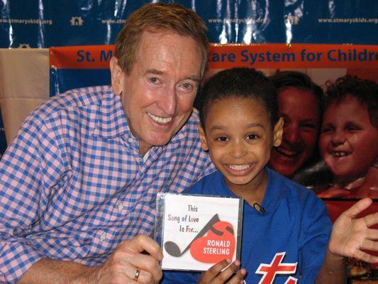 Bob McGrath from Sesame Street with Ronald Sterling with his "song of love"