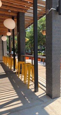 Outside seating