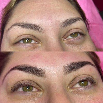 Lash lift/w tint brow tint