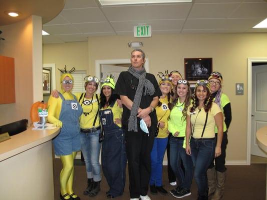 Gru and his dental minions Halloween 2014