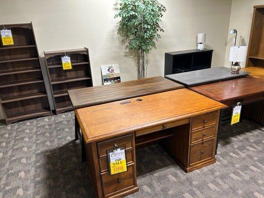 Desks and Bookcases