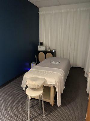 Body massage setup