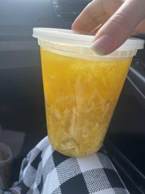 Wonton & egg drop soup in large