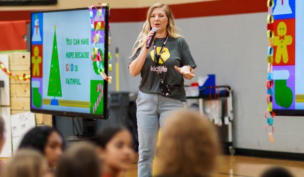 Our pre-teen program meets in our gymnasium with fun activities and an engaging lesson time to learn more about God.