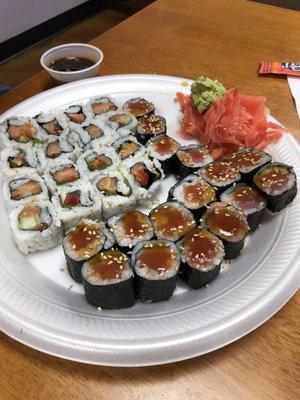 Alaska and Salmon Rolls