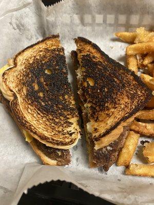 burnt patty melt