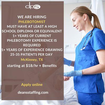 apply here www.deansstaffing.com