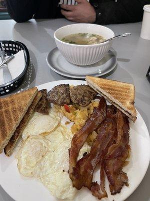 Breakfast combo : great. Soup wasn't bad either