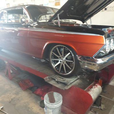 Chevy impala 1963 rebuild front end Alignment