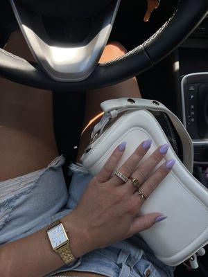 Purple nails