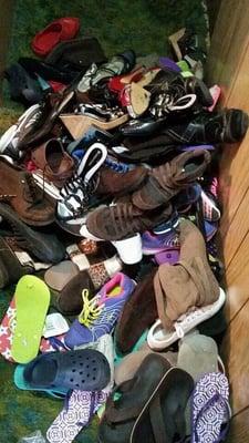 My friend cleaned out her shoe closet