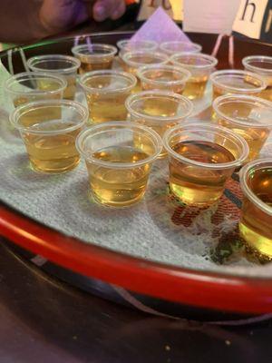 Howler head banana whiskey shots