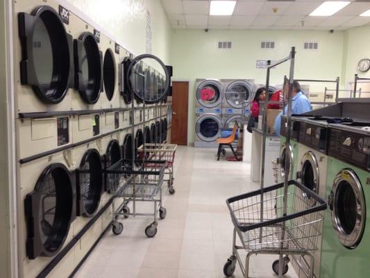 View from the front of the laundry mat